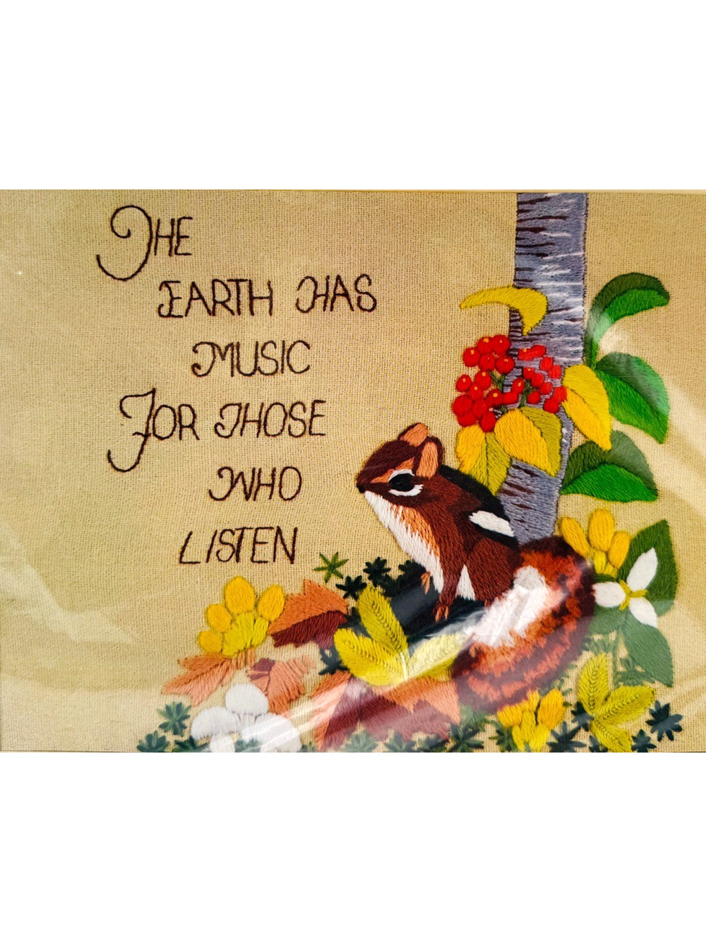 Erica Wilson Crewel Kit The Earth Has Music 7682 Minerva Vintage 1976 NOS Sealed